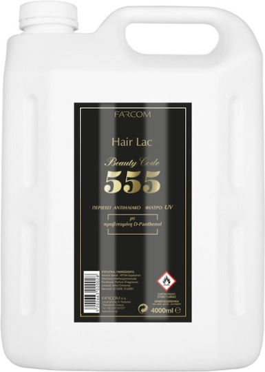 Farcom 555 Haarspray Starker Haltkraft Lack Für Leichtes Halten 4000ml