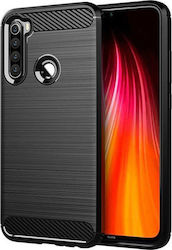 Forcell Carbon Silicone Back Cover Black (Redmi Note 8)