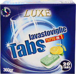 Luxe All-in-One 20 Dishwasher Pods Λεμόνι
