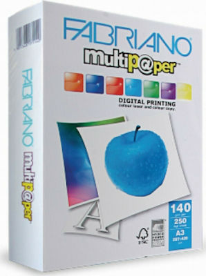 Fabriano Multipaper Hârtie de Imprimare A3 140gr/m² 1x250 foi 53429742