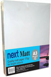 Next Matt Druckpapier A3 170gr/m² 1x250 Blätter Weiß 18467------3