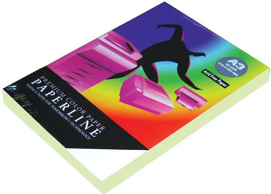 Paperline Premium Color Paper Χαρτί Εκτύπωσης A3 80gr/m² 500 φύλλα Πράσινο