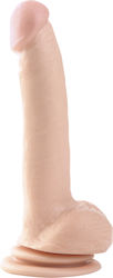 Basix Rubber Works Thicky Ρεαλιστικό Dildo με Όρχεις και Βεντούζα Light 23cm
