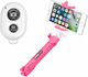 Blun Selfie Stick Tripod Bluetooth Ροζ