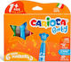 Carioca Baby Teddy Markers 1+ Πλενόμενοι Μαρκαδόροι Ζωγραφικής Χονδροί σε 6 Χρώματα