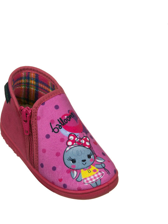 Mini Max Anatomic Kids Slipper Ankle Boot Fuchsia Ball