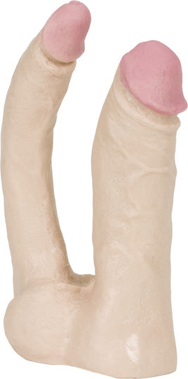Doc Johnson The Naturals Double Penetrator Διπλό Dildo Vanilla 15cm