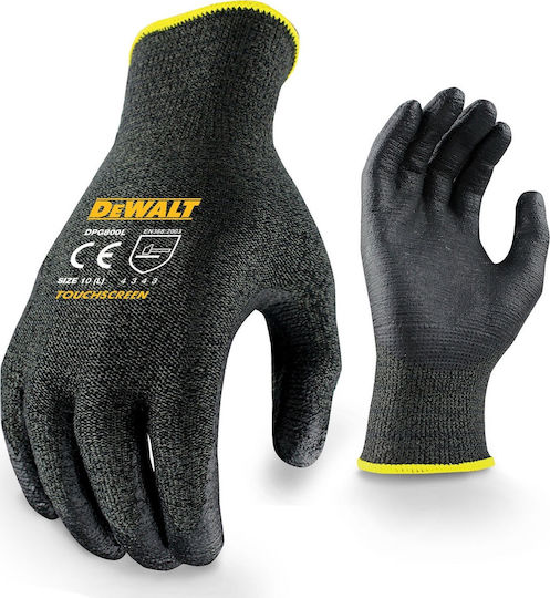 DEWALT Gloves for Work Black Nitrile for Cutting Protection 1pcs