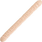 Doc Johnson Double Veined Header Double Dildo Flesh 46cm