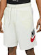 Nike Alumni Fleece Sweat Sportliche Herrenshorts Weiß