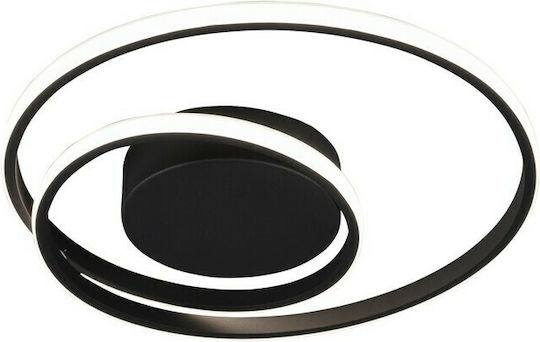 Trio Lighting Zibal Deckenleuchte 39cm Schwarz mit Integrierter LED