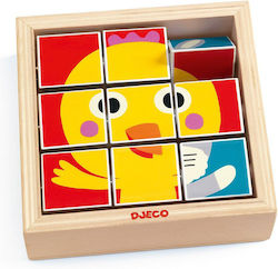 Holz Kinderpuzzle Tourfarm für 2++ Jahre 9pcs Djeco