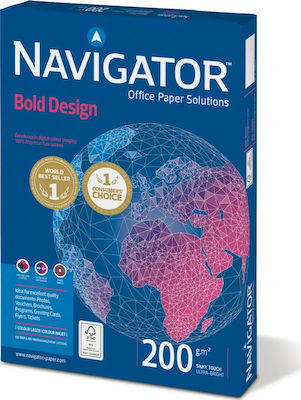 Navigator Bold Design Χαρτί Εκτύπωσης A4 200gr/m² 150 φύλλα