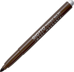 Giotto Turbo Maxi Washable Drawing Marker Thick Brown 000456016