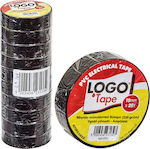 Logo Insulation Tape 19mm x 18.3m PVC Black Black