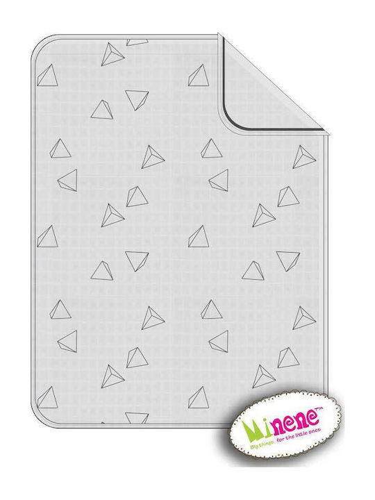 Minene Κουβέρτα Αγκαλιάς & Λίκνου Triangles Πικ...