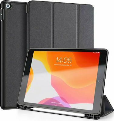 Dux Ducis Domo Flip Cover Δερματίνης / Σιλικόνης Μαύρο (iPad 2019/2020/2021 10.2'')