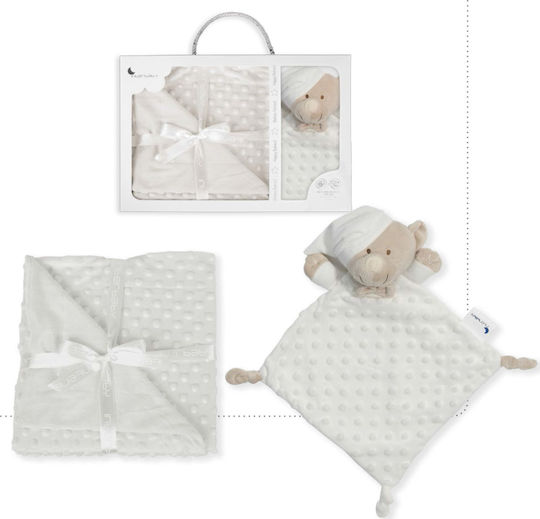 Interbaby Nursery Swaddling Blanket Bear with Animal 80x110cm 2 Pieces