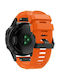 QuickFit Stripes Strap Silicone Orange (Fenix 3 / 5X / 5X Plus / 6X / 6X Pro / 7X / 7X Pro / 8 (51mm))