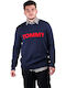 Tommy Hilfiger Men's Long Sleeve Sweater Navy Blue