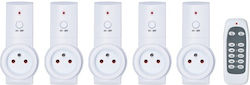 Geti RCS111 Single Power Socket White (5τμχ)