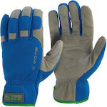 Maco Γάντια Εργασίας από Συνθετικό Δέρμα Μπλε