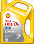 Shell Λάδι Αυτοκινήτου Helix HX6 10W-40 για κινητήρες Diesel 4lt