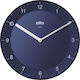 Braun BC06BL Silent Ceas de Perete Plastic Albastru marin Ø20cm