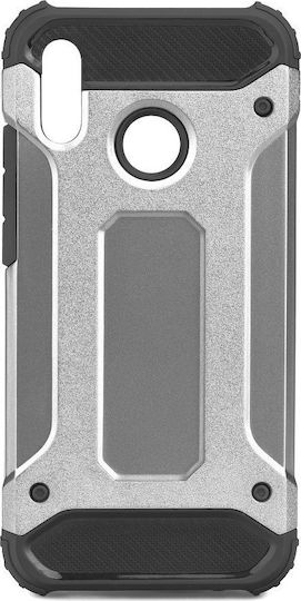 Forcell Tough Armor Задна корица Пластмаса Сребрист (Huawei P20 Lite)