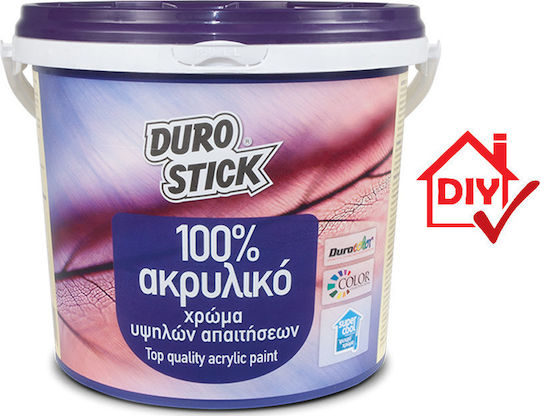 Durostick 100% Acrylic Plastic Acrilyc Paint for Interior and Exterior Use Ceramides 750ml