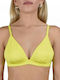 Blu4u Triangle Bikini Top with Adjustable Straps Yellow