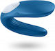 Satisfyer Double Whale Vibrator for Couples Blue