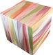 Stool For Living Room Upholstered with Fabric Jekings Multicolour 40x40x40cm