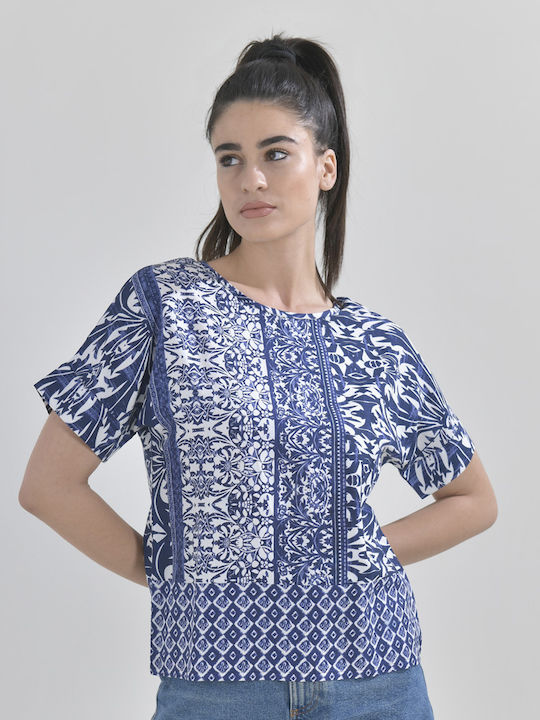 Ble Resort Collection Women's Top Beachwear Blue