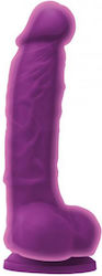 Ns Novelties Colours Dual Density Dildo Реалистично дилдо Със смукателна чашка Лилав 13см