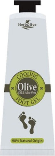 Madis Herbolive Olive Oil & Aloe Vera Moisturizing Restoring Gel for Feet 75ml