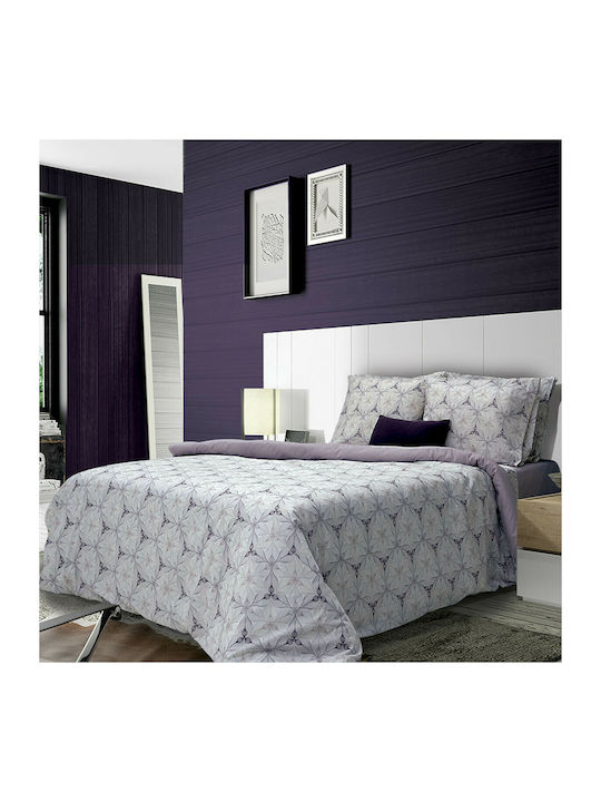SB Home Bettwäsche-Set Einzel 170x260cm. Ester Lilac 3Stück