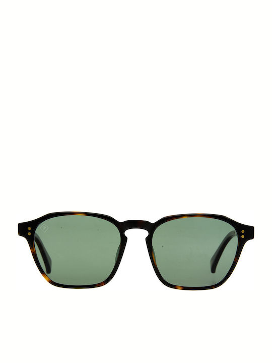 Raen Aren Sunglasses with Brown Tartaruga Plastic Frame and Green Lens