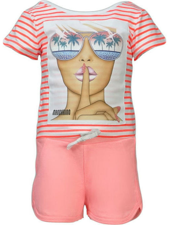 Mandarino Kinder Set mit Shorts Sommer 2Stück Rosa