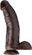 Tom of Finland Break Time Realistic Dildo with Balls and Suction Cup Brown 27cm