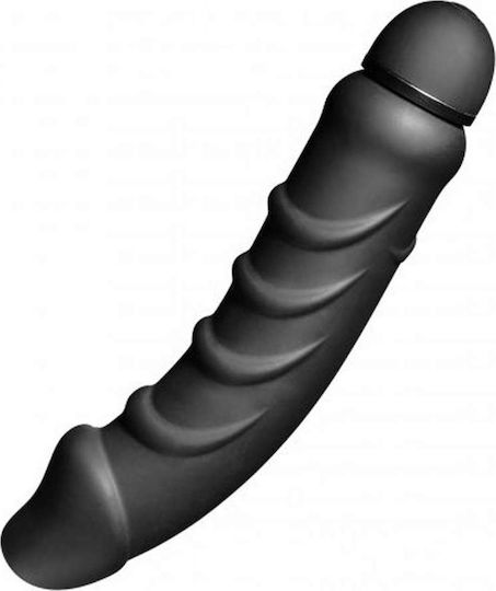 Tom of Finland 5 Speed Silicone Vibe Analvibrator Schwarz 20cm