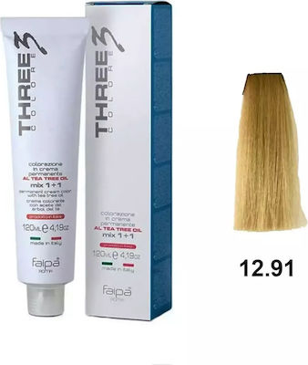 Faipa Three Colore Cream Color Blondiermittel 12.91 Platinum Chantrene Perla 120ml