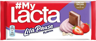 Lacta Chocolate Milk with Lila Pause Flavor 100gr 1pcs