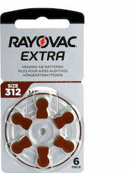 Rayovac Extra Advanced Μπαταρίες Ακουστικών Βαρηκοΐας 312 1.45V 6τμχ