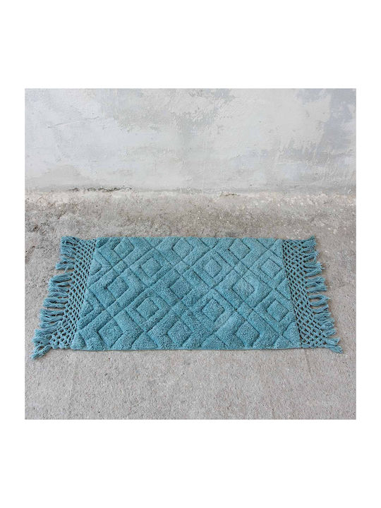 Nima Bath Mat Lucia 23710 Petrol 50x80cm