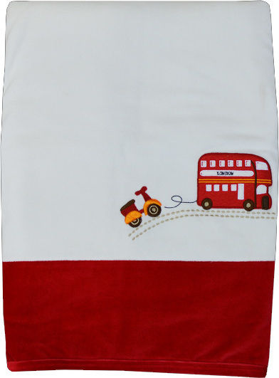 Bebe Stars Κουβέρτα Αγκαλιάς & Λίκνου Happy Travel 90x110εκ.