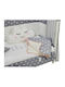 Bebe Stars Κουβέρτα Αγκαλιάς & Λίκνου Pom-Pom Stars Fleece Γκρι 90x110εκ.