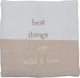 Bebe Stars Blanket Nursery Swaddling Blankets Fox Velvet Beige 90x105cm.