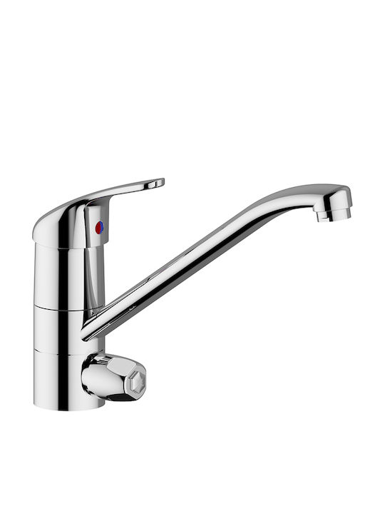 Ottone Meloda Kitchen Faucet Counter Chrome