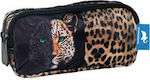 Animal Planet Leopard Pencil Case with 2 Compartments Multicolored